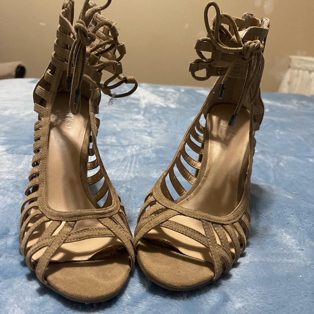 Franco Sarto lace up heels